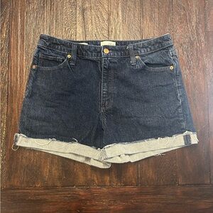 Universal Thread Vintage Midi Frayed Denim Jean Shorts